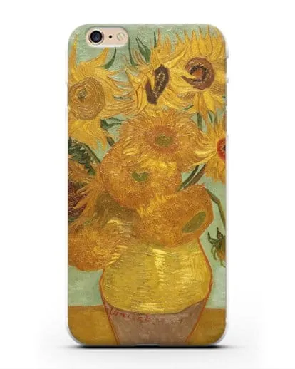 Чехол Подсолнухи (Ван Гог Винсент) силиконовый для iPhone 6s Plus