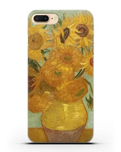 Чехол Подсолнухи (Ван Гог Винсент) силиконовый для iPhone 7 Plus