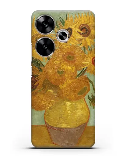 Чехол Подсолнухи (Ван Гог Винсент) силиконовый для Xiaomi Poco F6