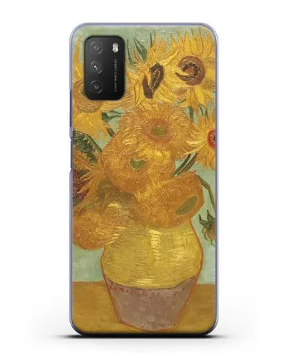 Чехол Подсолнухи (Ван Гог Винсент) силиконовый для Xiaomi Poco M3
