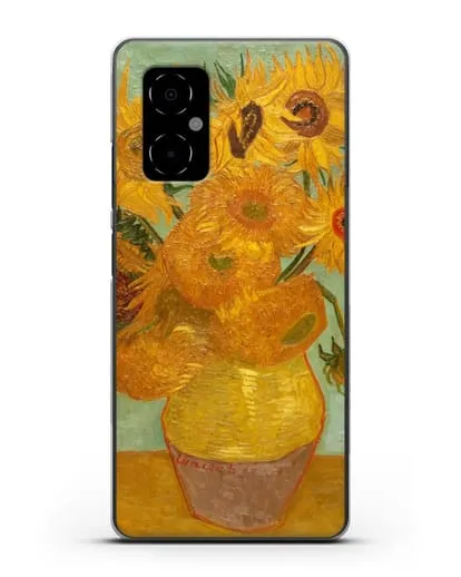 Чехол Подсолнухи (Ван Гог Винсент) силиконовый для Xiaomi Poco M4 5G