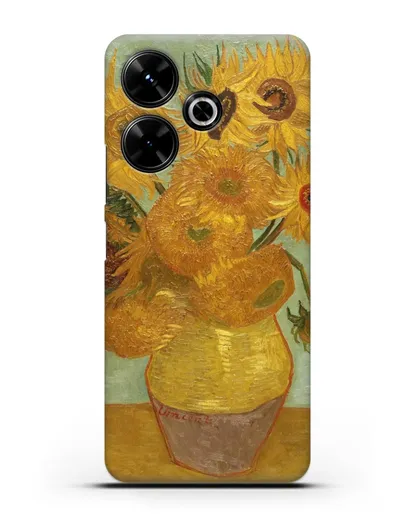 Чехол Подсолнухи (Ван Гог Винсент) силиконовый для Xiaomi Poco M6