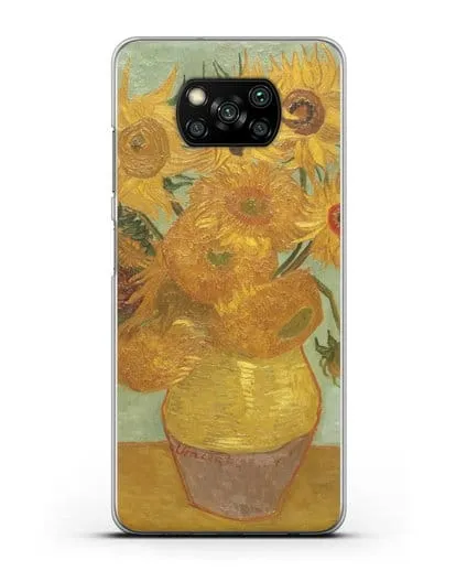 Чехол Подсолнухи (Ван Гог Винсент) силиконовый для Xiaomi Poco X3