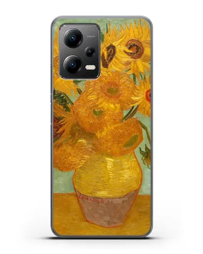 Чехол Подсолнухи (Ван Гог Винсент) силиконовый для Xiaomi Poco X5