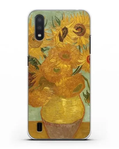 Чехол Подсолнухи (Ван Гог Винсент) силиконовый для Samsung Galaxy A01 [SM-A015F]