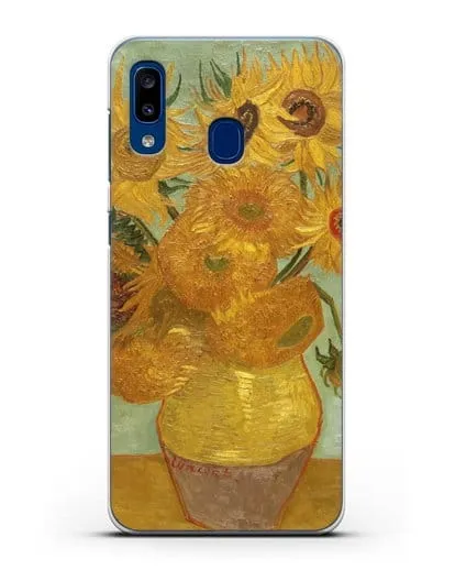 Чехол Подсолнухи (Ван Гог Винсент) силиконовый для Samsung Galaxy A20 [SM-A205FN]