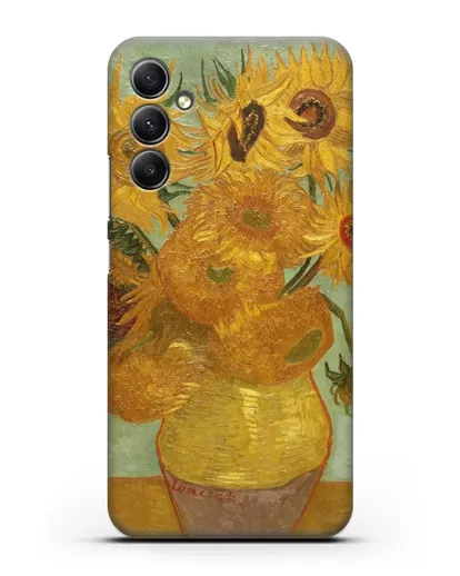 Чехол Подсолнухи (Ван Гог Винсент) силиконовый для Samsung Galaxy A34 [SM-A346]