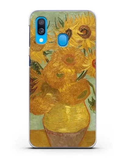 Чехол Подсолнухи (Ван Гог Винсент) силиконовый для Samsung Galaxy A40 [SM-A405F]