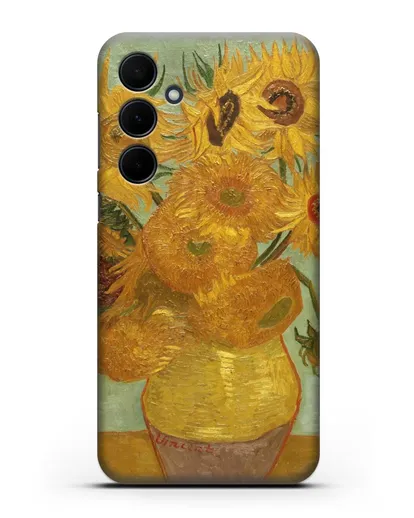 Чехол Подсолнухи (Ван Гог Винсент) силиконовый для Samsung Galaxy A55 [SM-A556]