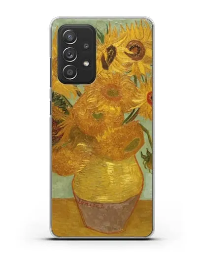 Чехол Подсолнухи (Ван Гог Винсент) силиконовый для Samsung Galaxy A53