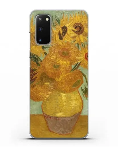 Чехол Подсолнухи (Ван Гог Винсент) силиконовый для Samsung Galaxy S20 [SM-G980F]