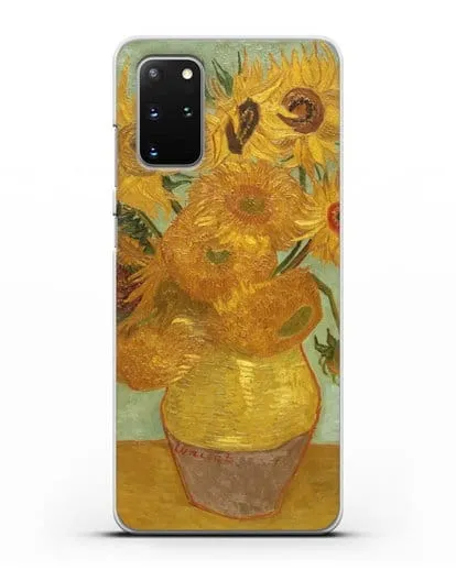 Чехол Подсолнухи (Ван Гог Винсент) силиконовый для Samsung Galaxy S20 Plus [SM-G985F]