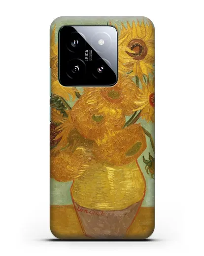 Чехол Подсолнухи (Ван Гог Винсент) силиконовый для Xiaomi 14