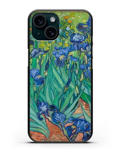Чехол Ирисы (Ван Гог Винсент) силиконовый для iPhone 15