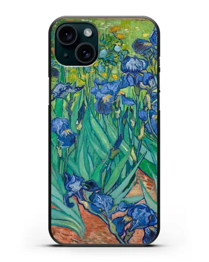 Чехол Ирисы (Ван Гог Винсент) силиконовый для iPhone 15 Plus