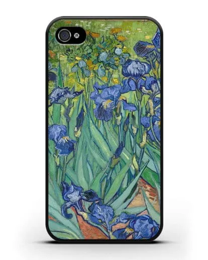 Чехол Ирисы (Ван Гог Винсент) силиконовый для iPhone 4/4s