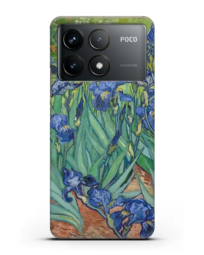 Чехол Ирисы (Ван Гог Винсент) силиконовый для Xiaomi Poco F6 Pro