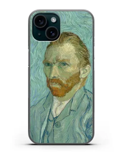 Чехол Автопортрет (Ван Гог Винсент) силиконовый для iPhone 15
