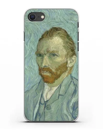 Чехол Автопортрет (Ван Гог Винсент) силиконовый для iPhone SE 2020