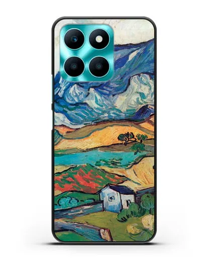 Чехол Альпий, горный пейзаж близ Сен-Реми (Ван Гог Винсент) силиконовый для Honor X6a