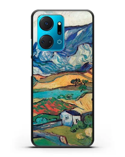 Чехол Альпий, горный пейзаж близ Сен-Реми (Ван Гог Винсент) силиконовый для Honor X7a Plus