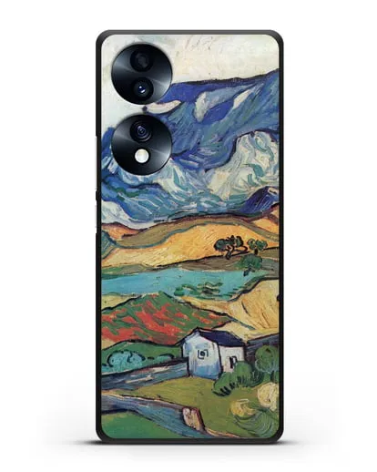 Чехол Альпий, горный пейзаж близ Сен-Реми (Ван Гог Винсент) силиконовый для Honor 70