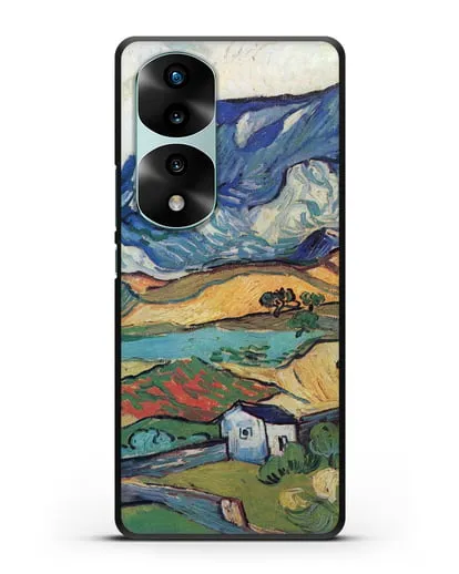 Чехол Альпий, горный пейзаж близ Сен-Реми (Ван Гог Винсент) силиконовый для Honor 70 Pro
