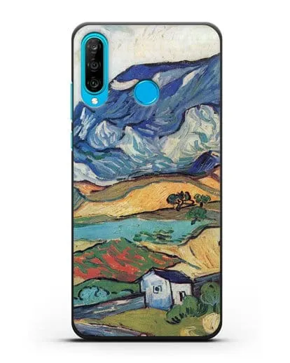 Чехол Альпий, горный пейзаж близ Сен-Реми (Ван Гог Винсент) силиконовый для Huawei P30 Lite