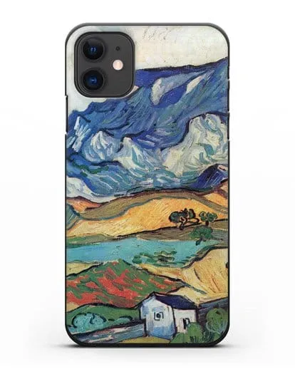 Чехол Альпий, горный пейзаж близ Сен-Реми (Ван Гог Винсент) силиконовый для iPhone 11