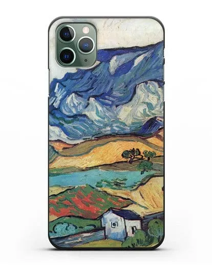 Чехол Альпий, горный пейзаж близ Сен-Реми (Ван Гог Винсент) силиконовый для iPhone 11 Pro Max