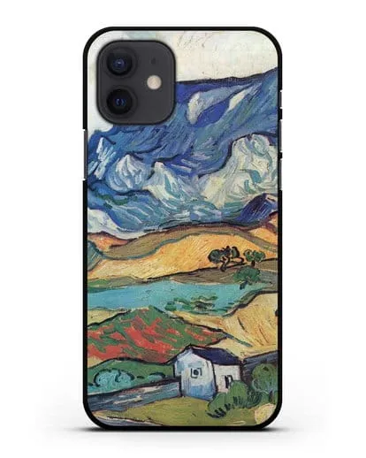 Чехол Альпий, горный пейзаж близ Сен-Реми (Ван Гог Винсент) силиконовый для iPhone 12