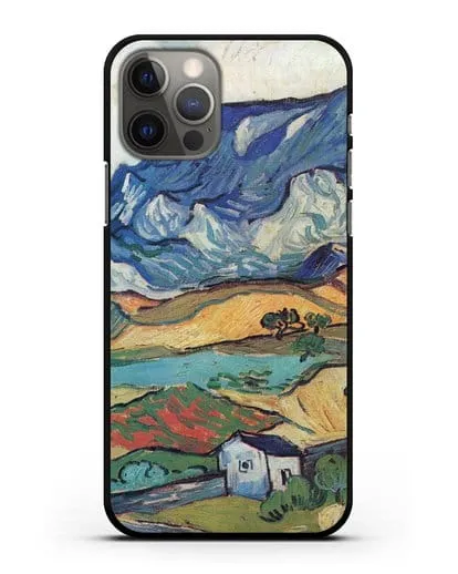Чехол Альпий, горный пейзаж близ Сен-Реми (Ван Гог Винсент) силиконовый для iPhone 12 Pro
