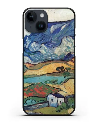 Чехол Альпий, горный пейзаж близ Сен-Реми (Ван Гог Винсент) силиконовый для iPhone 14