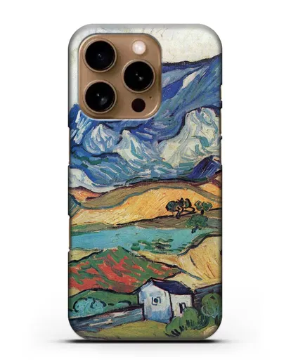Чехол Альпий, горный пейзаж близ Сен-Реми (Ван Гог Винсент) силиконовый для iPhone 16 Pro