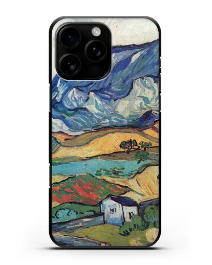 Чехол Альпий, горный пейзаж близ Сен-Реми (Ван Гог Винсент) силиконовый для iPhone 16 Pro Max