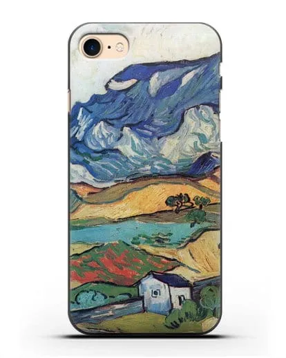 Чехол Альпий, горный пейзаж близ Сен-Реми (Ван Гог Винсент) силиконовый для iPhone 8