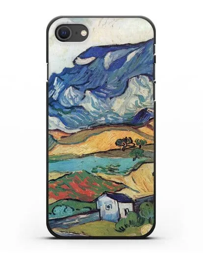 Чехол Альпий, горный пейзаж близ Сен-Реми (Ван Гог Винсент) силиконовый для iPhone SE 2020