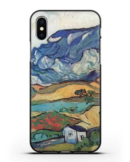 Чехол Альпий, горный пейзаж близ Сен-Реми (Ван Гог Винсент) силиконовый для iPhone X