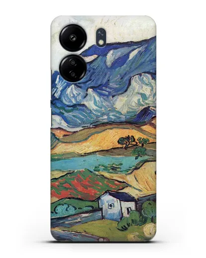 Чехол Альпий, горный пейзаж близ Сен-Реми (Ван Гог Винсент) силиконовый для Xiaomi Poco C65