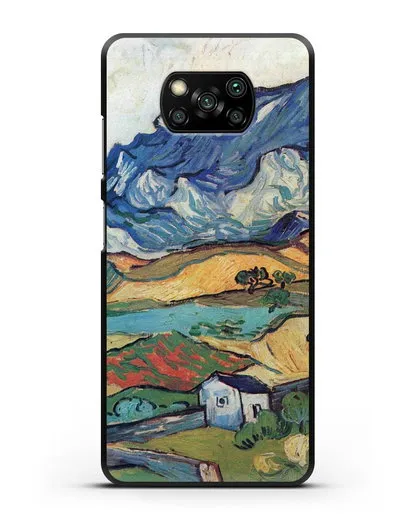 Чехол Альпий, горный пейзаж близ Сен-Реми (Ван Гог Винсент) силиконовый для Xiaomi Poco X3 Pro