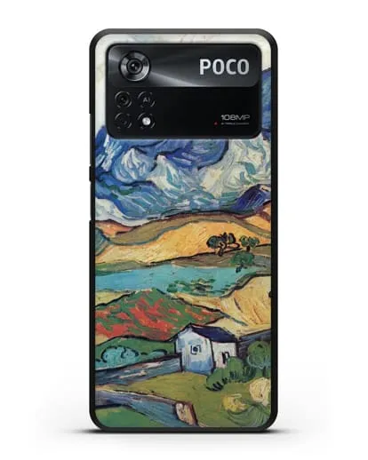 Чехол Альпий, горный пейзаж близ Сен-Реми (Ван Гог Винсент) силиконовый для Xiaomi Poco X4 Pro