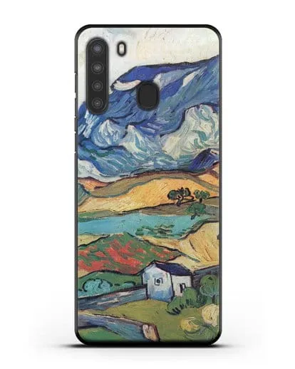 Чехол Альпий, горный пейзаж близ Сен-Реми (Ван Гог Винсент) силиконовый для Samsung Galaxy A21 [SM-A215]