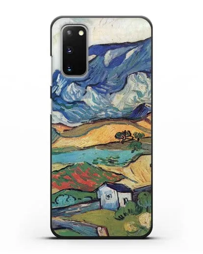 Чехол Альпий, горный пейзаж близ Сен-Реми (Ван Гог Винсент) силиконовый для Samsung Galaxy S20 [SM-G980F]