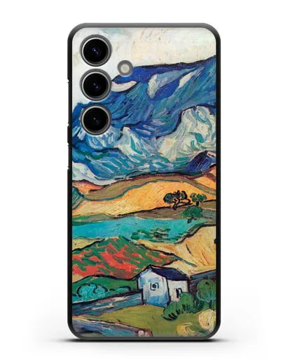 Чехол Альпий, горный пейзаж близ Сен-Реми (Ван Гог Винсент) силиконовый для Samsung Galaxy S24
