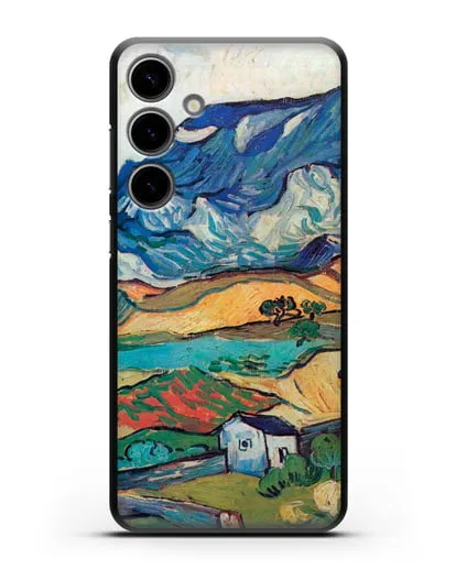 Чехол Альпий, горный пейзаж близ Сен-Реми (Ван Гог Винсент) силиконовый для Samsung Galaxy S24 Plus