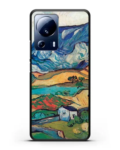 Чехол Альпий, горный пейзаж близ Сен-Реми (Ван Гог Винсент) силиконовый для Xiaomi 13 Lite