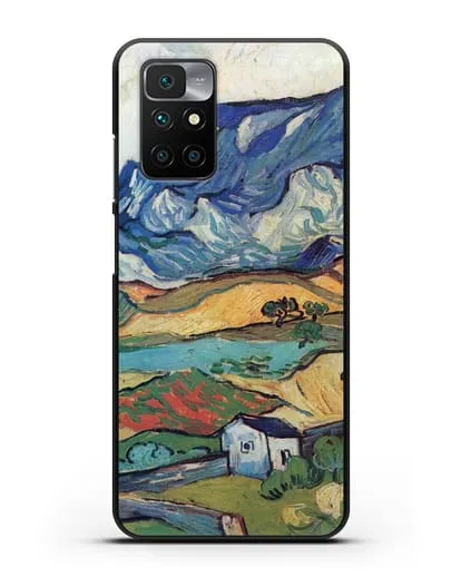 Чехол Альпий, горный пейзаж близ Сен-Реми (Ван Гог Винсент) силиконовый для Xiaomi Redmi 10