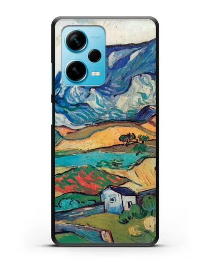 Чехол Альпий, горный пейзаж близ Сен-Реми (Ван Гог Винсент) силиконовый для Xiaomi Redmi Note 12 Pro Plus