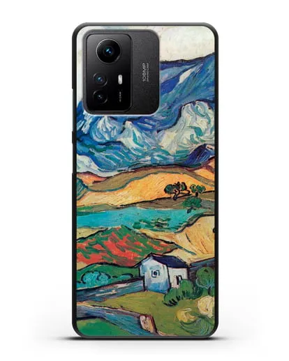 Чехол Альпий, горный пейзаж близ Сен-Реми (Ван Гог Винсент) силиконовый для Xiaomi Redmi Note 12S