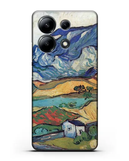 Чехол Альпий, горный пейзаж близ Сен-Реми (Ван Гог Винсент) силиконовый для Xiaomi Redmi Note 13 4G